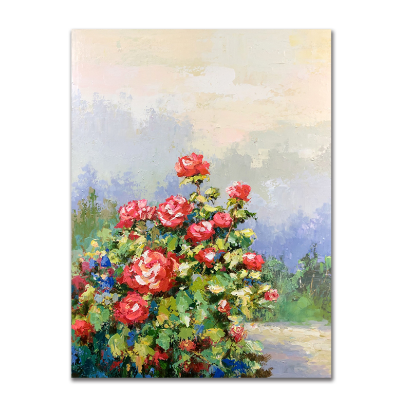 Immagini di muro all'ingrosso decorazione della casa decorazione del fiore di tela arte moderna pittura ad olio cuadros still life dipinti