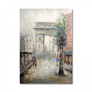 Nuovo prodotto dipinto a mano arte lavoro moderno stile astratto in stile eiffel decorazione a oiffel pittura a olio