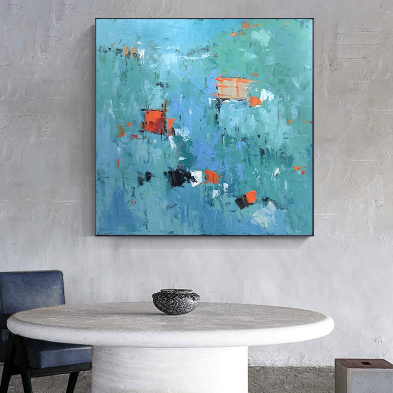 Dipinto a mano pittura a olio quadrato tela disegno astratto decorazioni per la casa per soggiorno arte altri dipinti cuadro