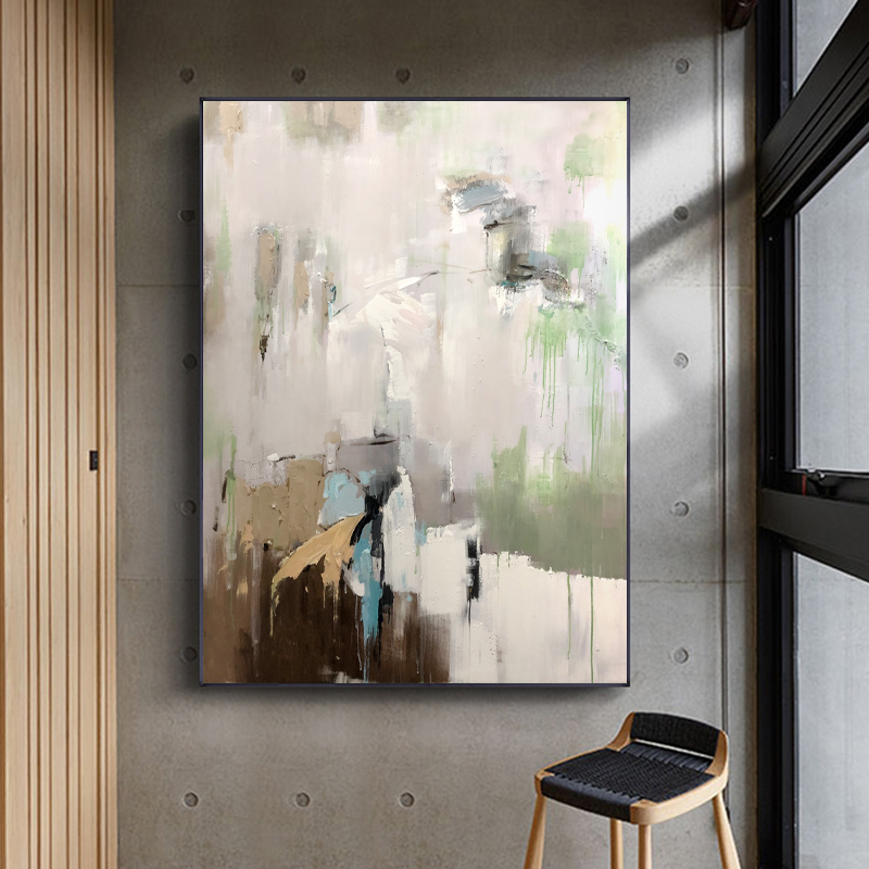 Della parete dipinta a mano decorazione astratta pittura a olio su tela stampa pittura di pittura salotto pittura decorativa