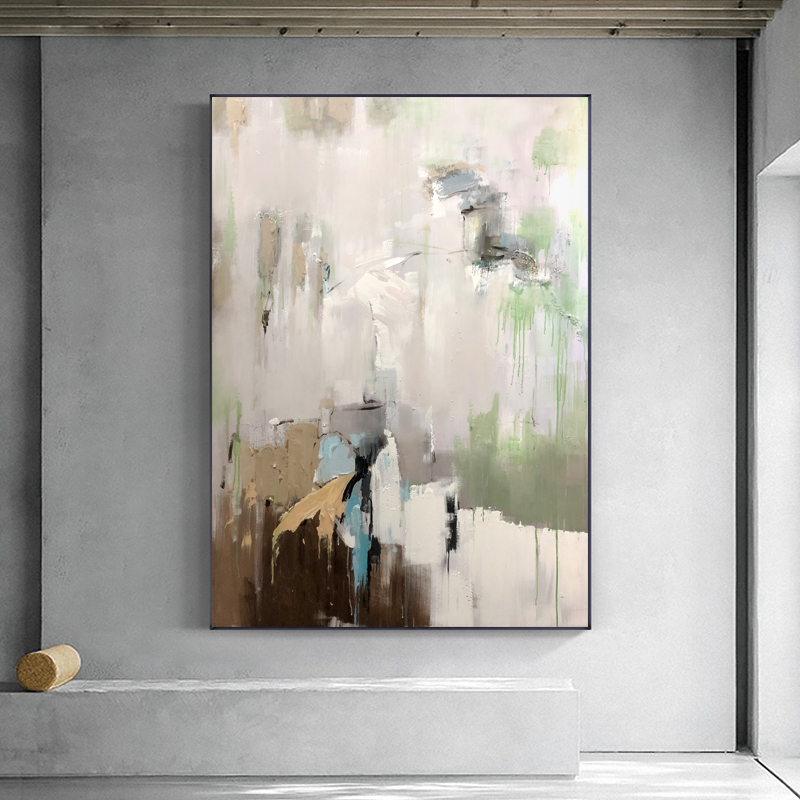 Della parete dipinta a mano decorazione astratta pittura a olio su tela stampa pittura di pittura salotto pittura decorativa