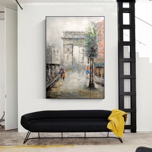 Nuovo prodotto dipinto a mano moderno stile moderno Eiffel decorazione a oiffel pittura a olio