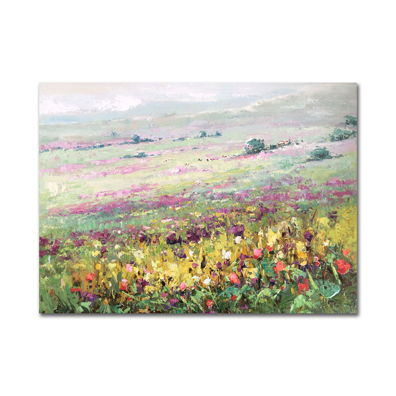 Moderna decorazione della parete pittura Astratto fatto a manonaturale Paesaggionaturale fiore pittura a olio della parete domestica in vendita