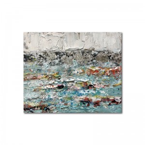 Abstract Art Tessuto Tessuto Telaio Tela Pura dipinta a mano Altro immagine di pittura a olio d\'arte