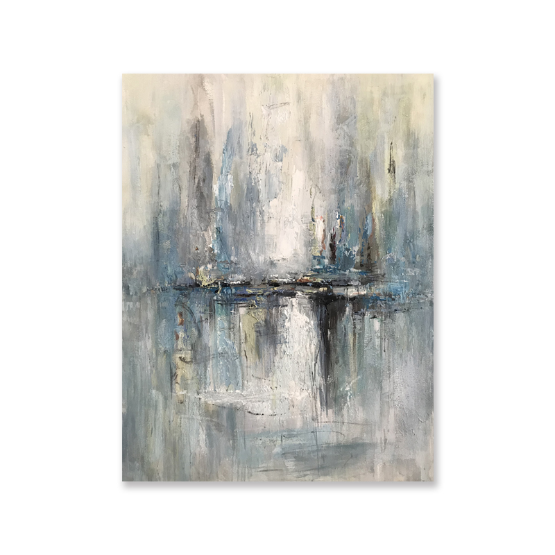 Abstract Art Tessuto Tessuto Canvas Decor Pure Pure Hand Dipinto a mano Pittura ad olio per soggiorno