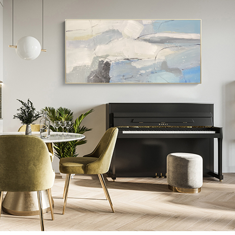 Nuovo arrivo pittura a mano puro astratto contemporaneo tela muro arte soggiorno ufficio pittura a olio decorativo