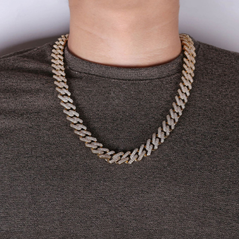 Collana cubana di menta di stile hot style hip-hop