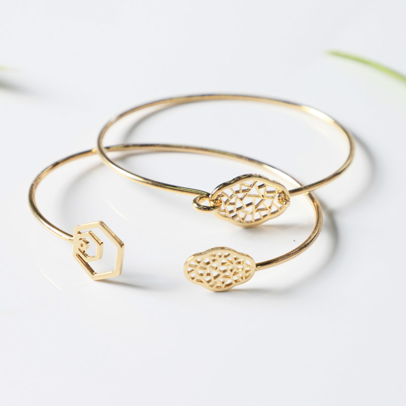 Bracciale aperto in fiore Begonia