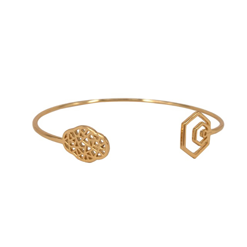 Bracciale aperto in fiore Begonia