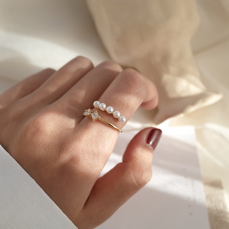 Anello di apertura perla
