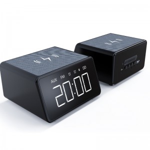 FB-CR01W 1.4inch Bluetooth Clock Radio con caricatore wireless Qi