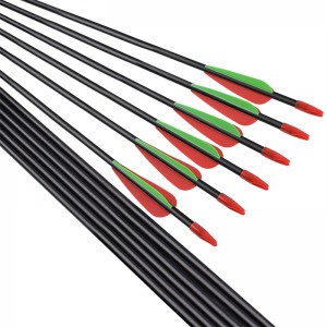 Elong Outdoor 114478 ID5MM 28 pollici Freccia in fibra di vetro Streamline TPU Brevolgimento per tiro con l\'arco Target LOOTING