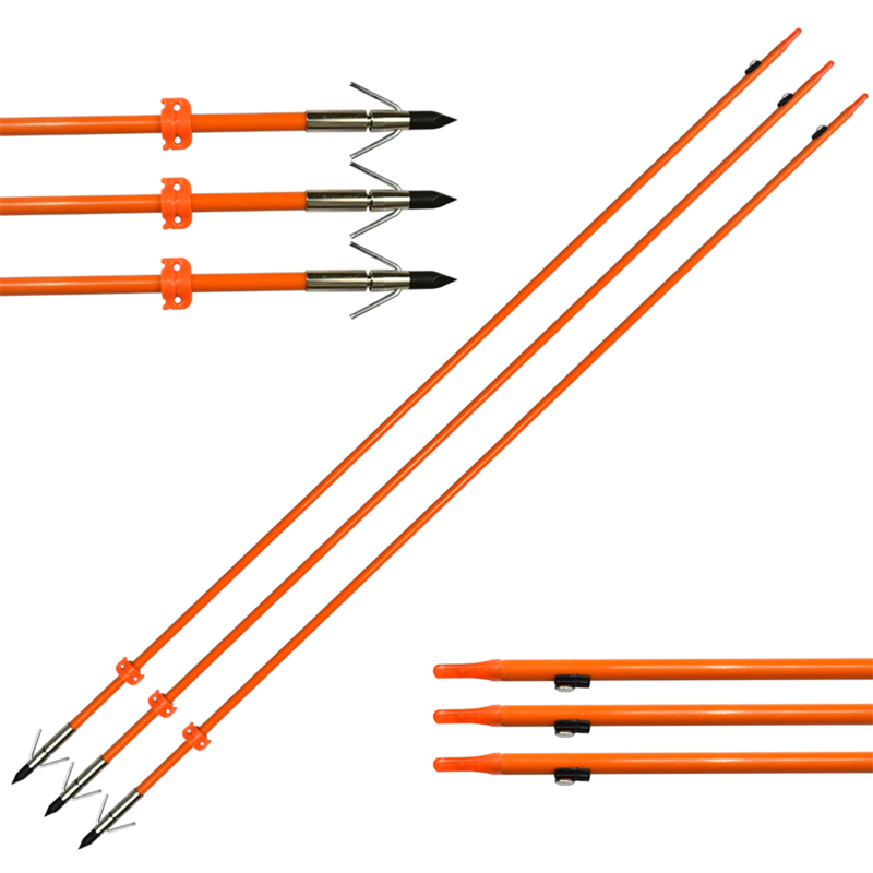 110021-og elong all'aperto od8mm 32inch bowfishing arrow Freccia in fibra di vetro Acchetta da tiro con l'arco pesca