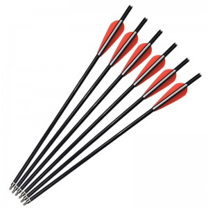 Elong Outdoor 117011 16inch OD8MM 8031 ​​Bulloni in fibra di vetro Bulloni da tiro con l\'arco con il bullone della balestra