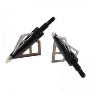 Nika Tiro con l\'arco 15B028 3 Broadheads di grano 100 Blade 100 per tiro con l\'arco Bullone Bullone frecce frecce Suggerimenti per la caccia