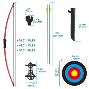 210038 Nika Archery da 44 pollici da 15 libbre.