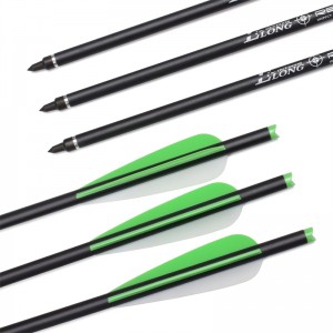 Elong Outdoor 116049-04 ID7.62mm 20 pollici Rollfiberglass Bolt Bolt Tiro con l\'arco tiro in tiro Bulloni della balestra