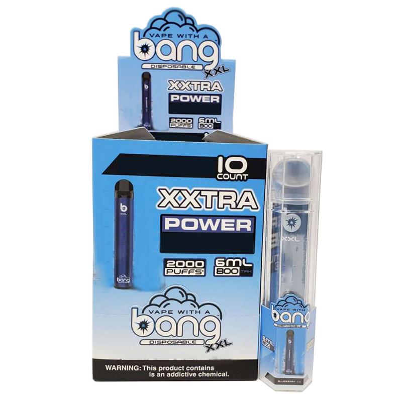 Bang XXL Penna vape monouso a penna elettronica Sigarette per dispositivi 800mAh Batteria 6ml Pods Vuoto Vuoto Vuoto Original Vapori 2000 Puffs Kit all'ingrosso