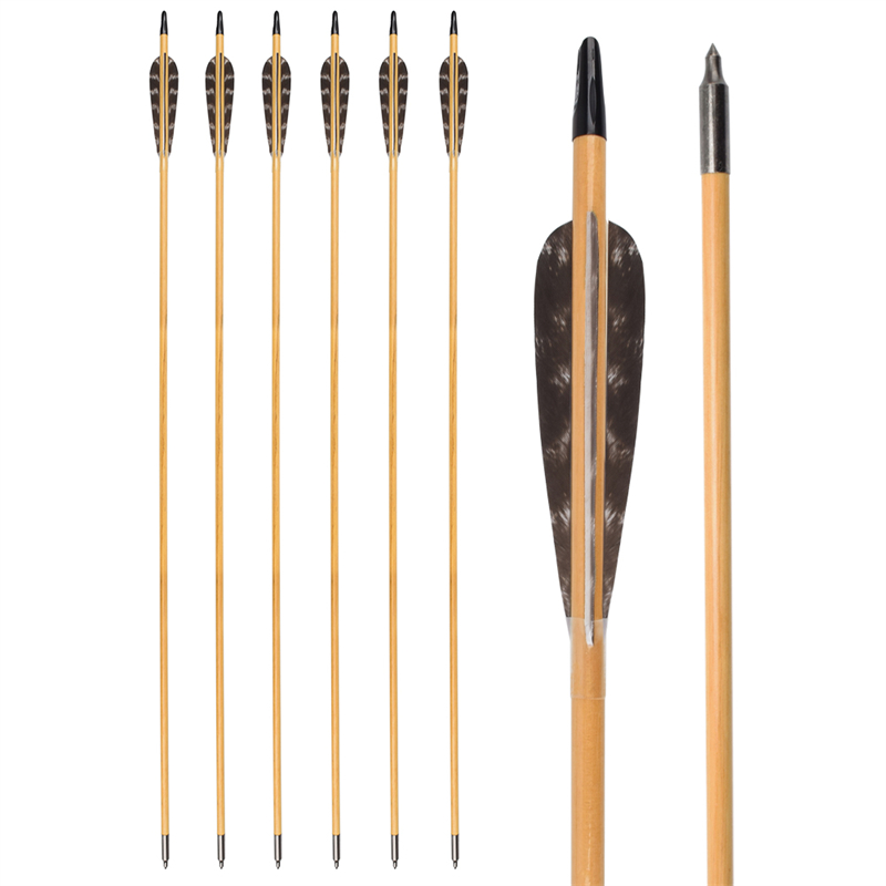 Elong Outdoor 117025-01 od8mm 32inch arrow in legno tiro con l'arco tiro a tiro con l'arco tradizionale