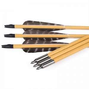 Elong Outdoor 117025-01 od8mm 32inch arrow in legno tiro con l\'arco tiro a tiro con l\'arco tradizionale