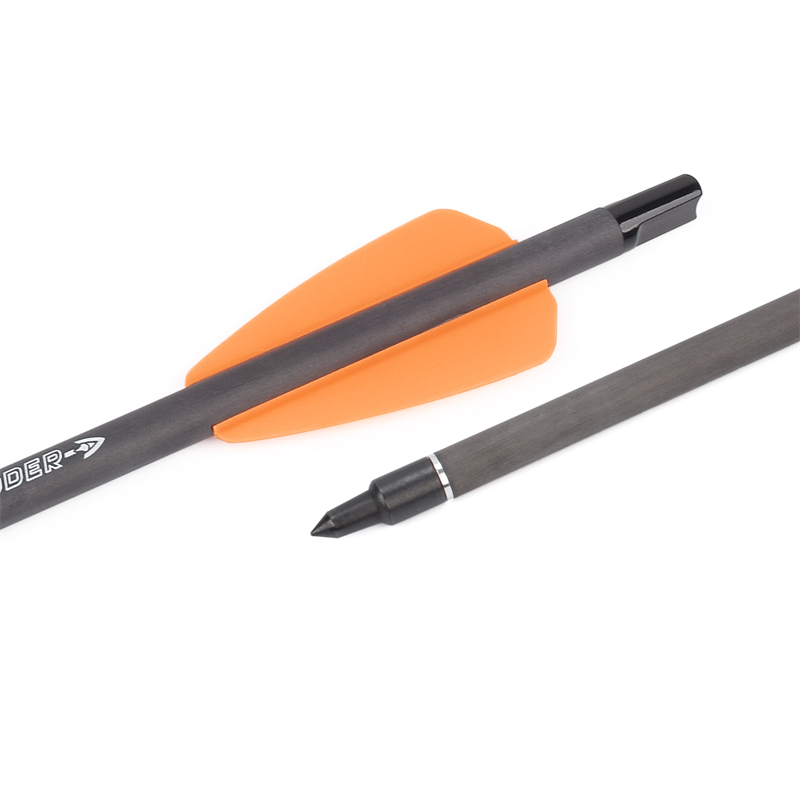 Nika Tiro con l'arco 113167-14 7.5inch ID6.2mm Bulloni della balestra di carbonio Bulloni di plastica Nock System Adder/R9/RX Tiro con l'arco tiro