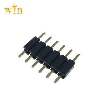 2.54mm 6p header singolo pin singolo intestazione in ottone placcato contatto
