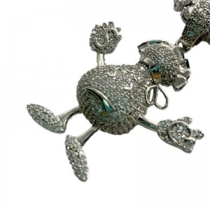 Ciondolo di moda umanoide micro zirconi zirconi