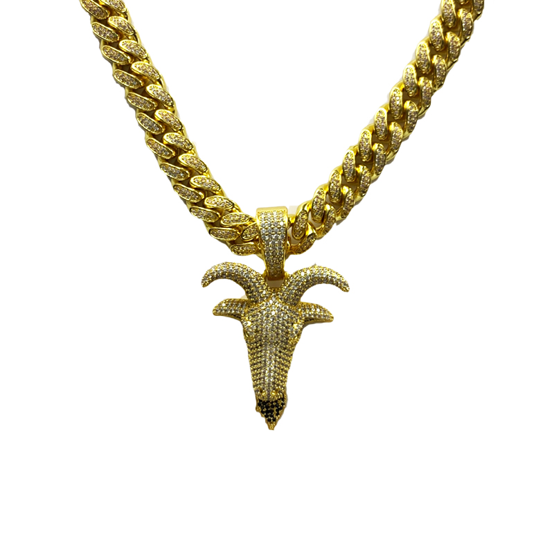 Collana Hip Hip Hop Zircon Solid Deer
