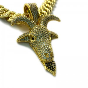 Collana Hip Hip Hop Zircon Solid Deer