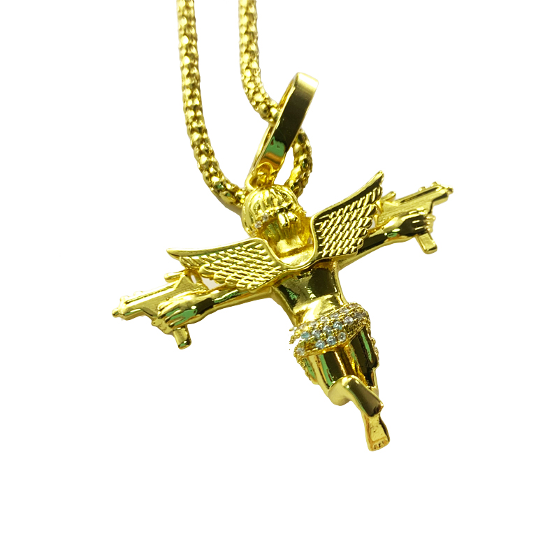 Collana a sospensione a doppia pistola Uzi