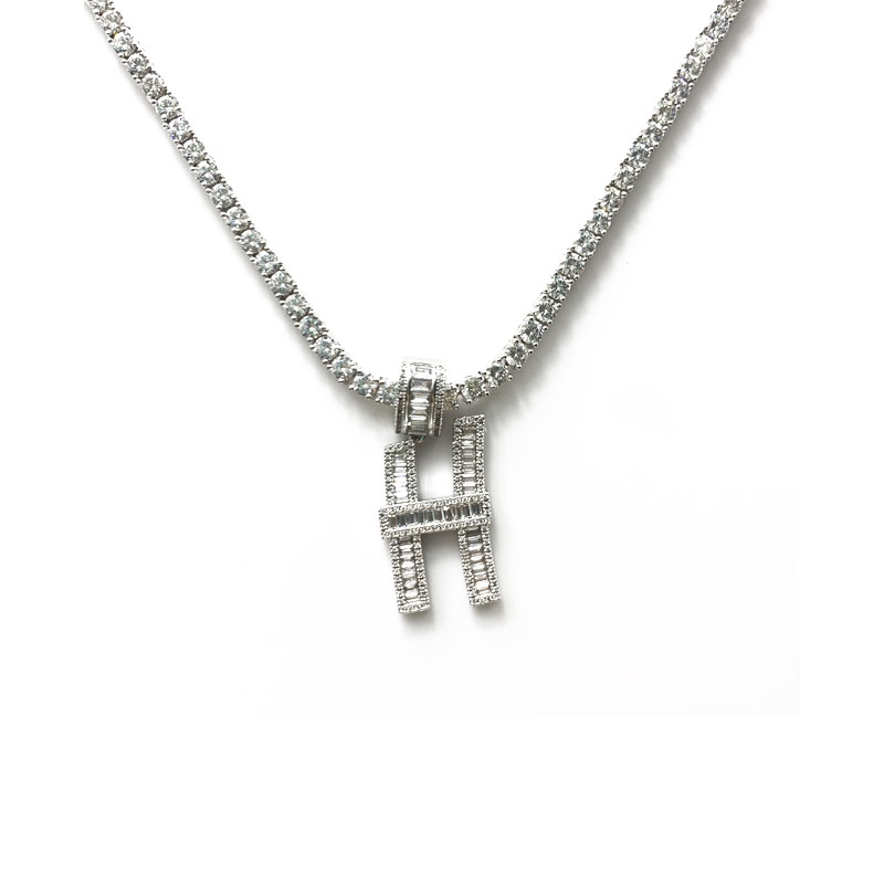 Collana con ciondolo in metallo creativo lady lady