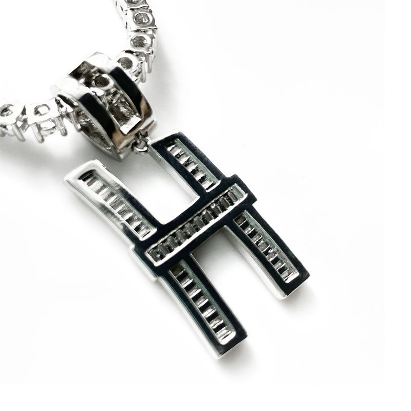 Collana con ciondolo in metallo creativo lady lady