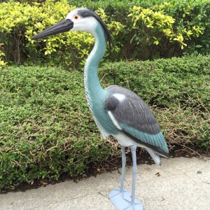 Blue Heron Decoy Plastic Yard Garden Garden Garden Art Ornaments Decor