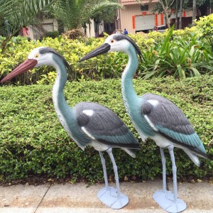Blue Heron Decoy Plastic Yard Garden Garden Garden Art Ornaments Decor