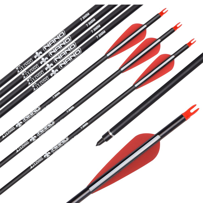 Elong Outdoor 115500-08 Rotolo 30 pollici Arrow Arrow Archery Recurve Bow Target Shooting Practice