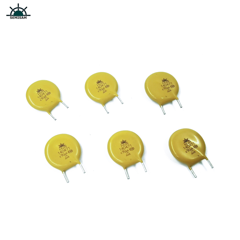 Produttore Cina Prodotti esistenti, Giallo taglio corto Kink MOV Resistor14mm 14D471 470V Varistor MOV