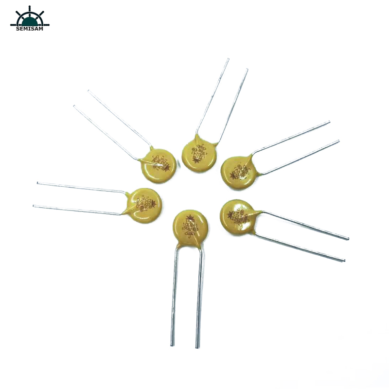 Fornitore del resistore della Cina Fornitore di buona qualità Silicio giallo 10D241 Diametro del diametro 10mm Varistore di ossido di ossido di metallo MOV per PCB PCBA