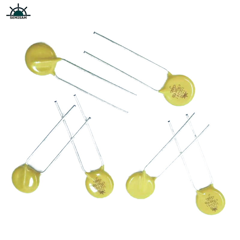 Fornitore del resistore della Cina Fornitore di buona qualità Silicio giallo 10D241 Diametro del diametro 10mm Varistore di ossido di ossido di metallo MOV per PCB PCBA