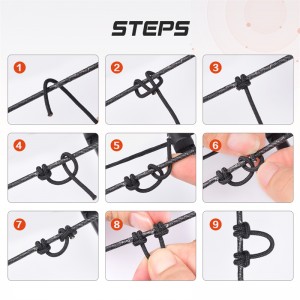 Elong Outdoor 280083 Airery D Loop Corda 5 pollici Airury BOWSTRING TRUCCIO DI PARTITO D\'ARCHI D\'anello Corda Materiale di rilascio Nocking D LOOP Stringa corda
