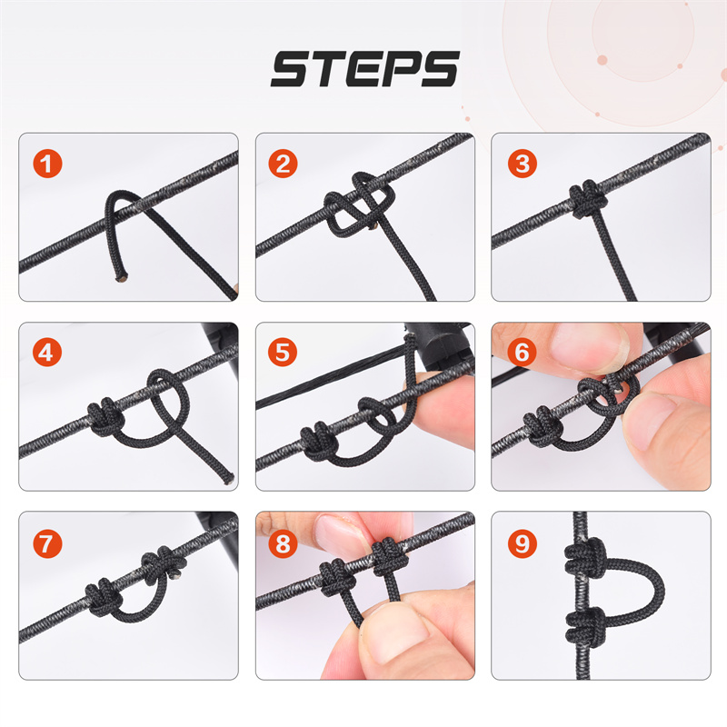Elong Outdoor 280083 Airery D Loop Corda 5 pollici Airury BOWSTRING TRUCCIO DI PARTITO D'ARCHI D'anello Corda Materiale di rilascio Nocking D LOOP Stringa corda