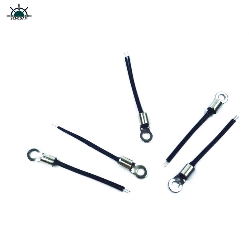 ODM OEM Personalizzato Super Quality Anello in acciaio Terminale 1K 10K 100K Ohm B Value 3975K NTC Sensore di temperatura termistore NTC