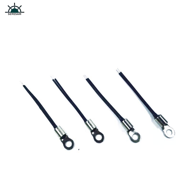 ODM OEM Personalizzato Super Quality Anello in acciaio Terminale 1K 10K 100K Ohm B Value 3975K NTC Sensore di temperatura termistore NTC