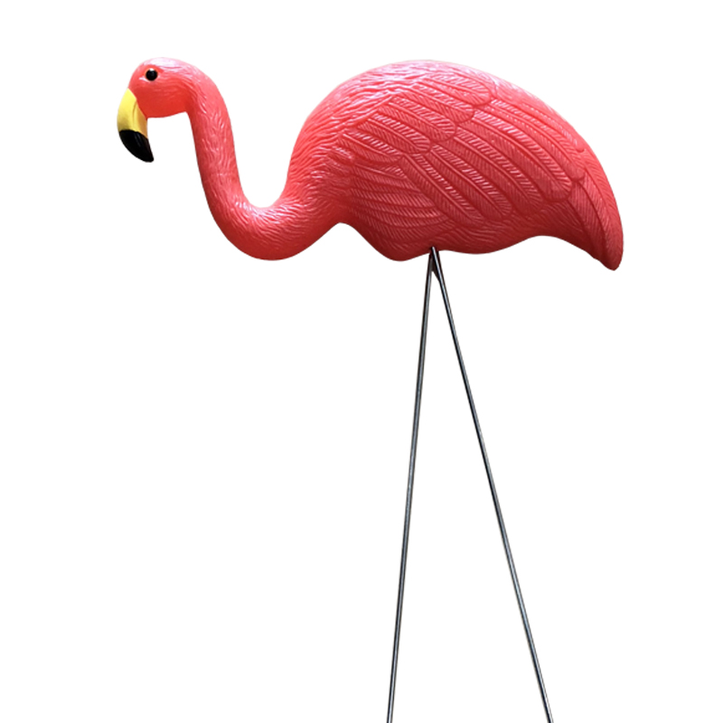 Simulazione di plastica fenicottero decorazione del bambino ornamenti da giardino all'aperto ornamenti in resina fenicottero figurine fieno giardino festival decorazione del giardinaggio