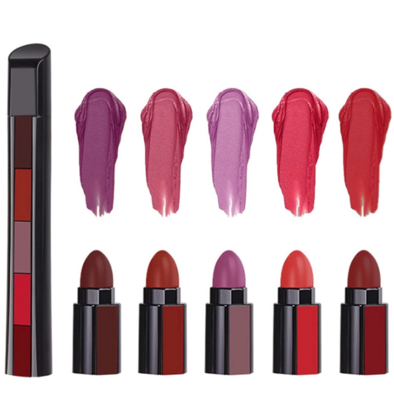 OEM Cinque Color Lipstick Manufactory