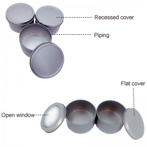 4 oz candela profumata Tin 65 * 40mm