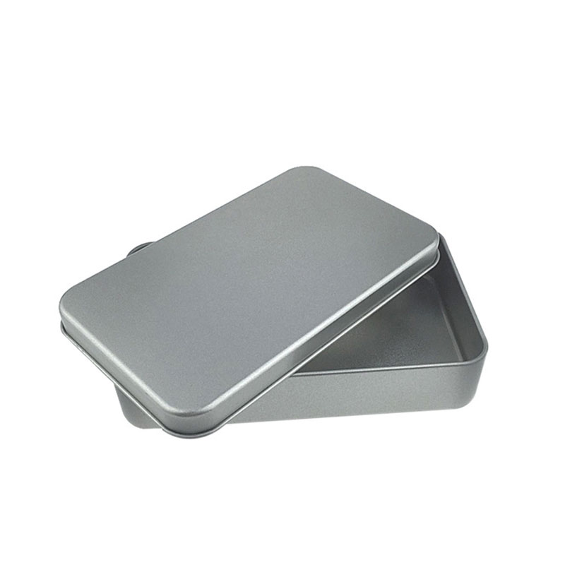 Smerigliato scatola di imballaggio di metallo scatola di latta pennello cosmetico rettangolare 150 * 90 * 30MM