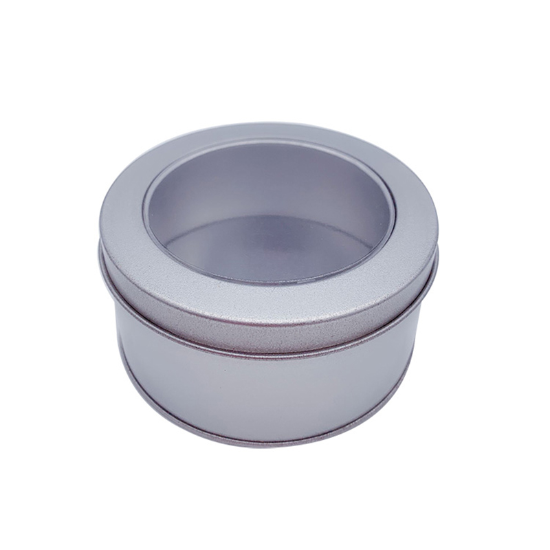 Vendita diretta in fabbrica Silver Round Metal Metal Tin Contenitori con coperchio Caffè Latali all'ingrosso (90mm * 40mm)