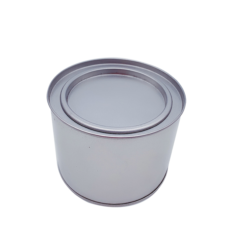 Fabbrica rotonda su misura scatola di latta di protezione dell'ambiente commestibile barattolo di latta con coperchio tappo (100MM * 75MM)