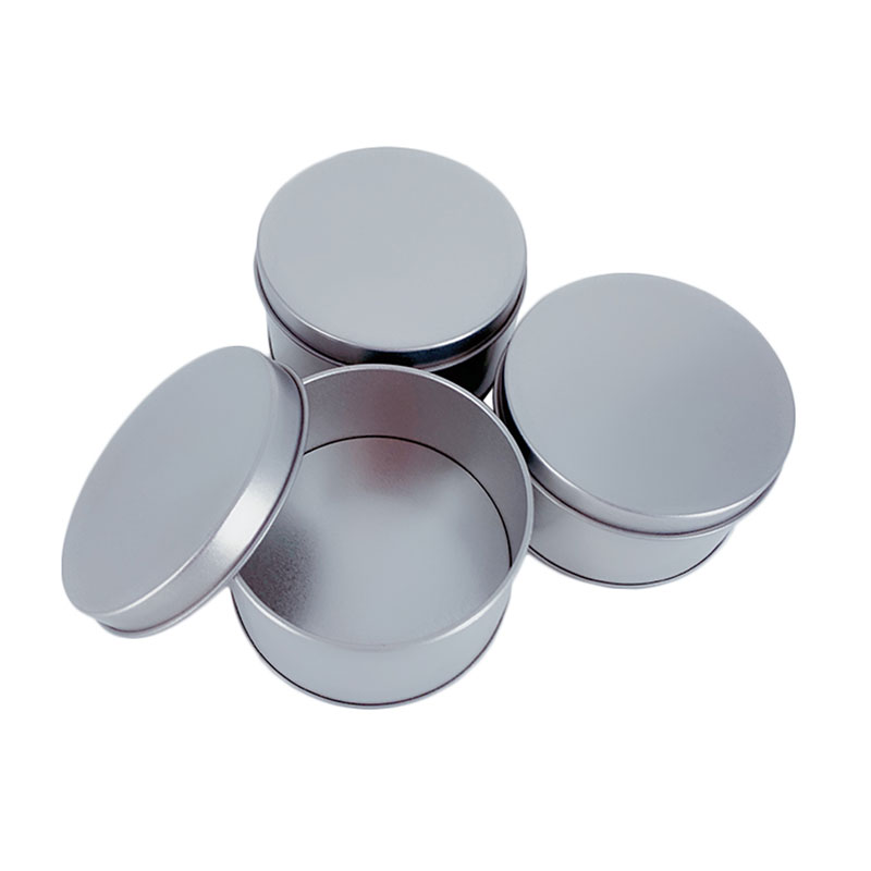 Candy Metal Bannelli in metallo Lattina Blackplant Round Tar Back Box 75 * 40mm