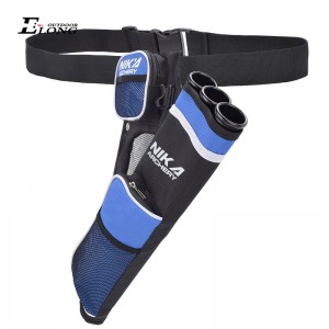 Nika Tiro con l\'arco 430021 Rh Blue Color Tiro di tiro con l\'arco per la tenuta delle frecce 3 Tube Hip Hip Hunting Hunting Training Airury Arrow Harrover